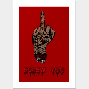 Hand Of The Dead - Screw You. Posters and Art